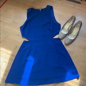 Cobalt Peek A Boo Side Dress
